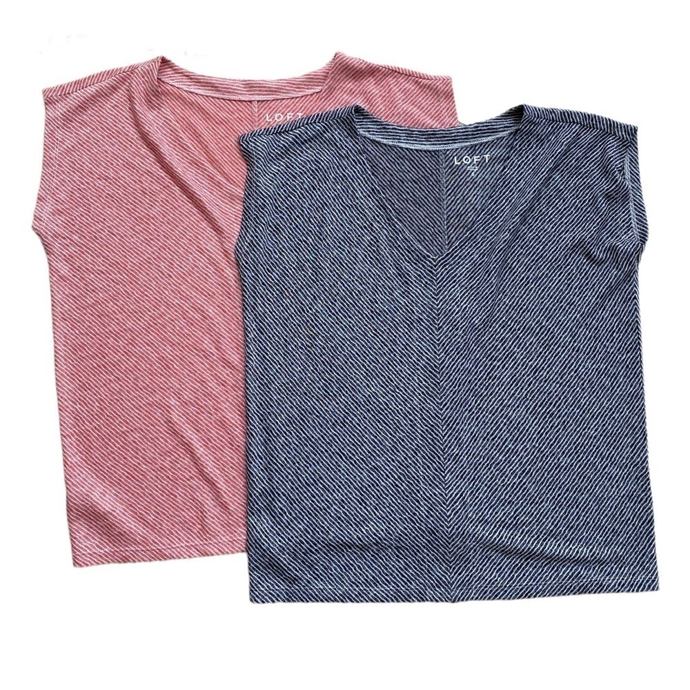LOFT Bundle 2 Tops Striped Small